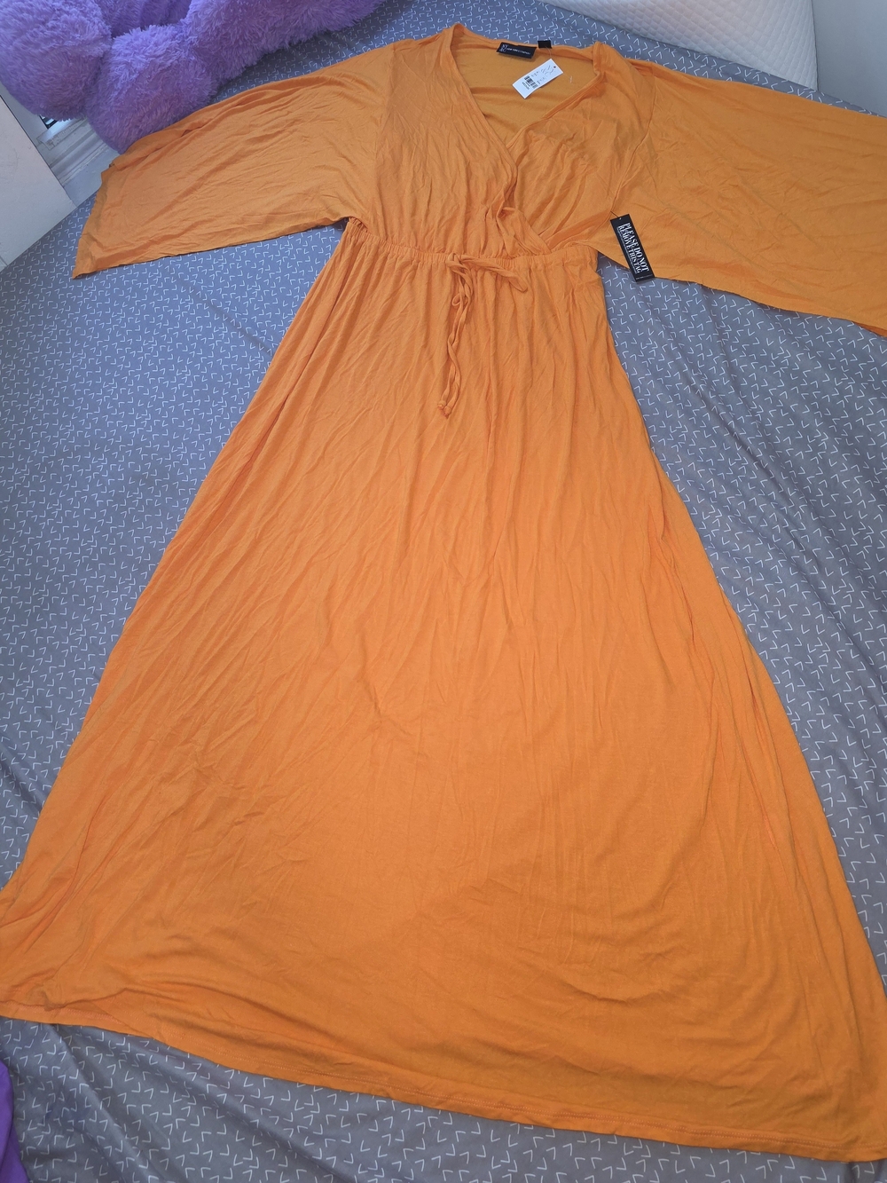 New York & Company Orange Dress - Bright Orange Size Medium NWT